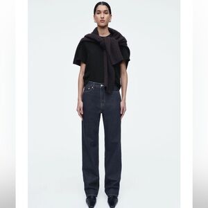 COS COLUMN JEANS DARK WASH SIZE 28 loose straight fit